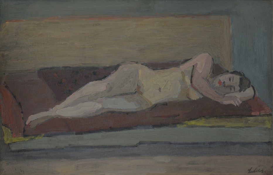 Nu allongé, 1930 - Gouache - Signée en bas à droite - 63 x 98 cm. Crédit photo Eric Pineau Nu allongé, 1930 - Gouache - Signée en bas à droite - 63 x 98 cm. Crédit photo Eric Pineau