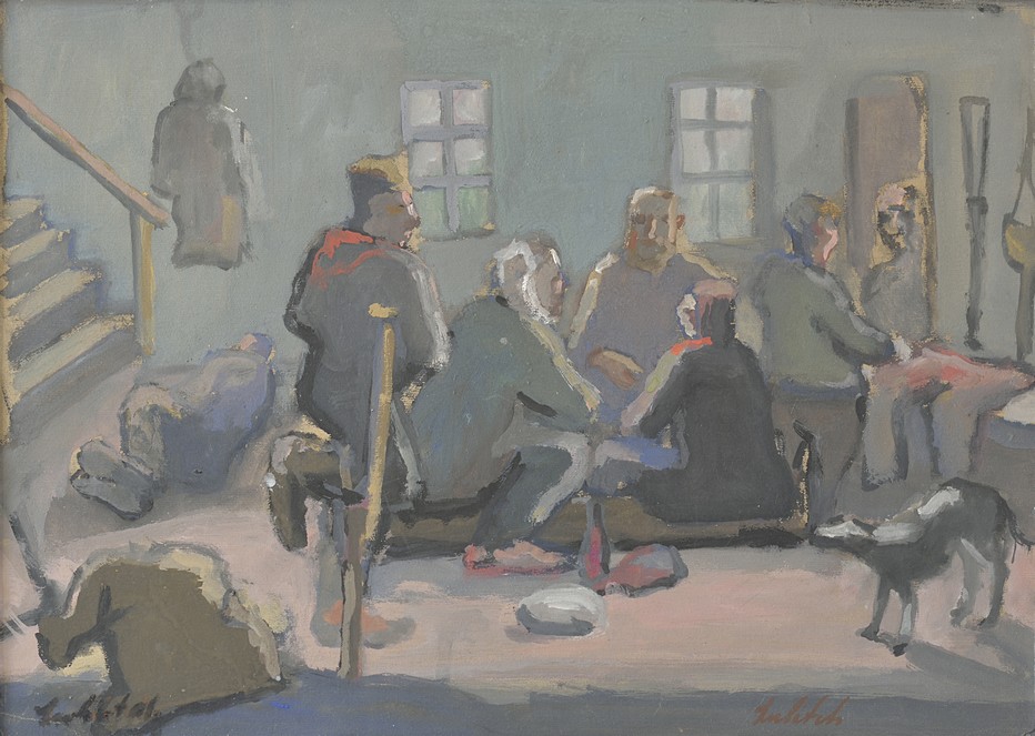 Les « Bas Fonds » de Gorki, 1930 - Gouache sur papier - Signée en bas à gauche - 41 x 50 cm. Crédit photo Eric Pineau. Les « Bas Fonds » de Gorki, 1930 - Gouache sur papier - Signée en bas à gauche - 41 x 50 cm. Crédit photo Eric Pineau.