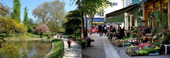 Du parc des Batignolles jusqu'au centre du quartier règne une vraie ambiance de village en plein cœur de Paris. Copyright DR