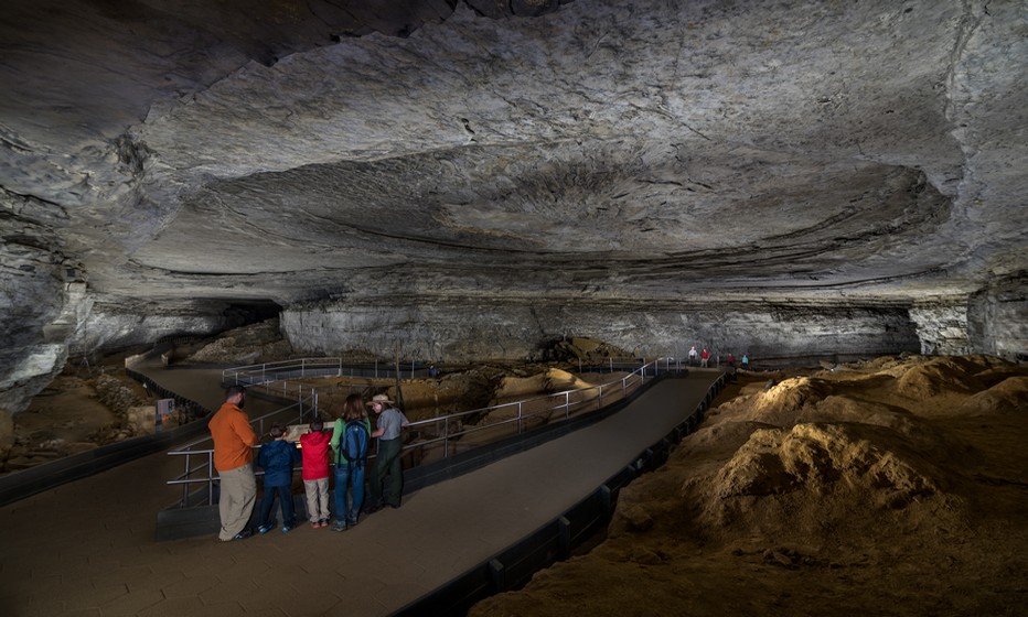 Mammoth Cave National Park  à moins d’une heure à l’est de Bowling Green, le plus grand réseau de grottes et de galeries souterraines – 663 km répertoriés en octobre 2017© DR