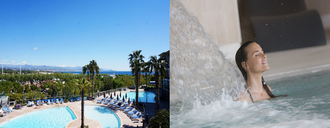 Thalazur Antibes propose  trois piscines extérieures d’eau de mer inondées de soleil dont une chauffée en saison.Copyright DR Thalazur Antibes propose  trois piscines extérieures d’eau de mer inondées de soleil dont une chauffée en saison.Copyright DR