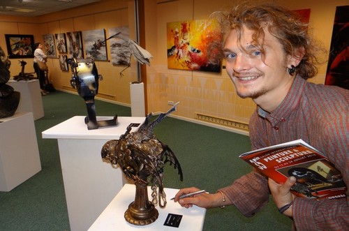 Le jeune artiste haut-viennois Léo Vanderlick. ©Bertrand Munier