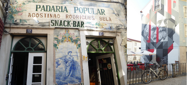 De gauche à droite : Coimbra côté rétro . @ CG; Esprit étudiants de la vieille ville de Coimbra. @ C.Gary