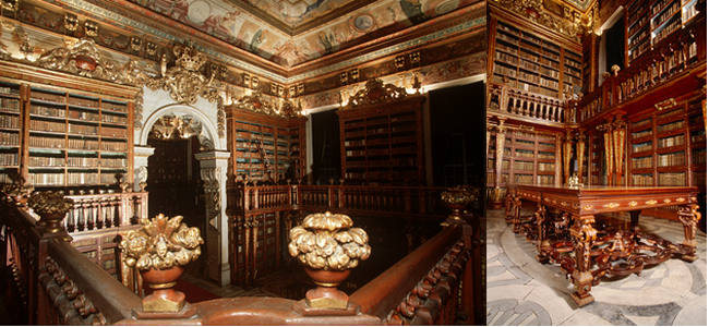 Bibliothèque Joanina Université de Coimbra. @ OT Portugal Bibliothèque Joanina Université de Coimbra. @ OT Portugal