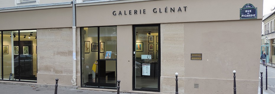 Devanture de la Galerie Glénat à Paris . @ DR Devanture de la Galerie Glénat à Paris . @ DR
