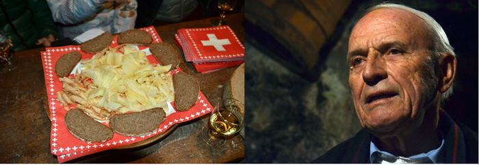 Le Valais est un pays où la gastronomie et la richesse des vins ont une grande place. A droite  photo d'une personnalité valaisanne :  André Melly. @  David Raynal Le Valais est un pays où la gastronomie et la richesse des vins ont une grande place. A droite  photo d'une personnalité valaisanne :  André Melly. @  David Raynal