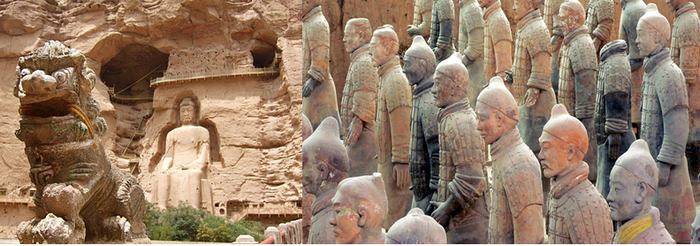 De xian à Samarcande tombeau de l'empereur Qin. Xi'an aujourd’hui mondialement connue pour son armée en terre cuite de l’empereur Qin. @Pixabay