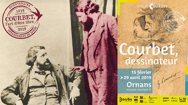Affiche pour le bicentenaire de Courbet au Musée d'Ornans (Doubs) @ Musée d'Ornans