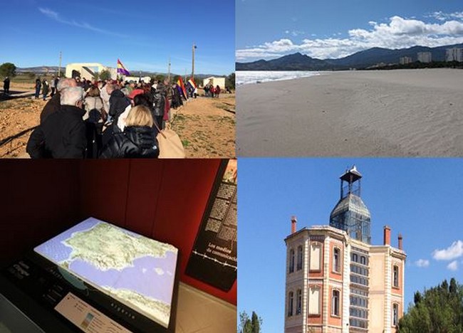 En haut de gauche à droite :- route de la Retirada - et Camp d'Argelès-sur-Mer @ DR - en bas de gauche à droite - Mémorial d'Argelès-sur-Mer et Maternité d'Elne . @ Argelès-sur-mer.com En haut de gauche à droite :- route de la Retirada - et Camp d'Argelès-sur-Mer @ DR - en bas de gauche à droite - Mémorial d'Argelès-sur-Mer et Maternité d'Elne . @ Argelès-sur-mer.com