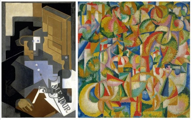 Au Louvre Abu Dhabi une exposition majeure des peintres du 20ème siècle ,dont Juan Gris Le Tourangeau ©Jean-François Tomasian - Centre Pompidou,  MNAM et Amadeo de Souza Cardoso cavaleiros 1913 @ PhilippeMigeat_centrePompidou