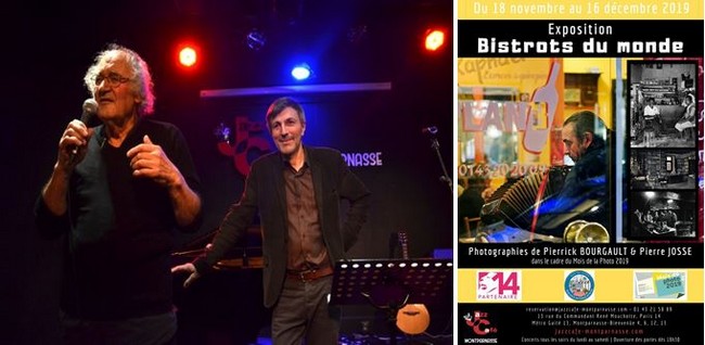 Pierre Josse et Pierrick Bourgault présentent leur demarche au Jazz Café Montparnasse. @David Raynal Pierre Josse et Pierrick Bourgault présentent leur demarche au Jazz Café Montparnasse. @David Raynal