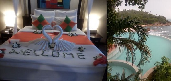 Un accueil fabuleux au New Star Beach Resort  et Une vue incroyable au Silavadee Pool Spa. @ F.Surcouf Un accueil fabuleux au New Star Beach Resort  et Une vue incroyable au Silavadee Pool Spa. @ F.Surcouf