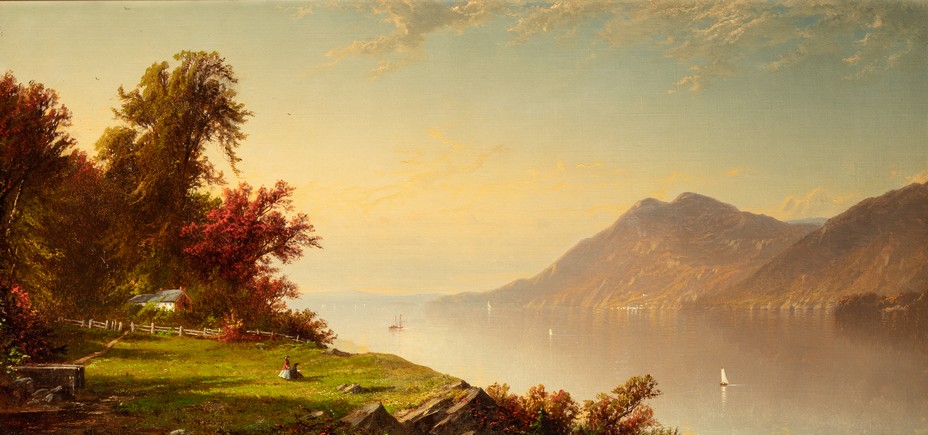 Alfred Thompson Bricher (1837-1908) Le Fleuve Hudson à West Point, 1864 Huile sur toile, 51,1 x 107,3 cm Chicago, Terra Foundation for American Art, Collection Daniel J. Terra, 1993.17 © Terra Foundation for American Art, Chicago. Alfred Thompson Bricher (1837-1908) Le Fleuve Hudson à West Point, 1864 Huile sur toile, 51,1 x 107,3 cm Chicago, Terra Foundation for American Art, Collection Daniel J. Terra, 1993.17 © Terra Foundation for American Art, Chicago.