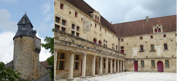 1/  Bar-le-Duc La tour de l'horloge, rare vestige des remparts démolis sous Louis XIV. @C.Gary . 2/ Collège Gilles de Trèves Bar-le-Duc  @C.Gary