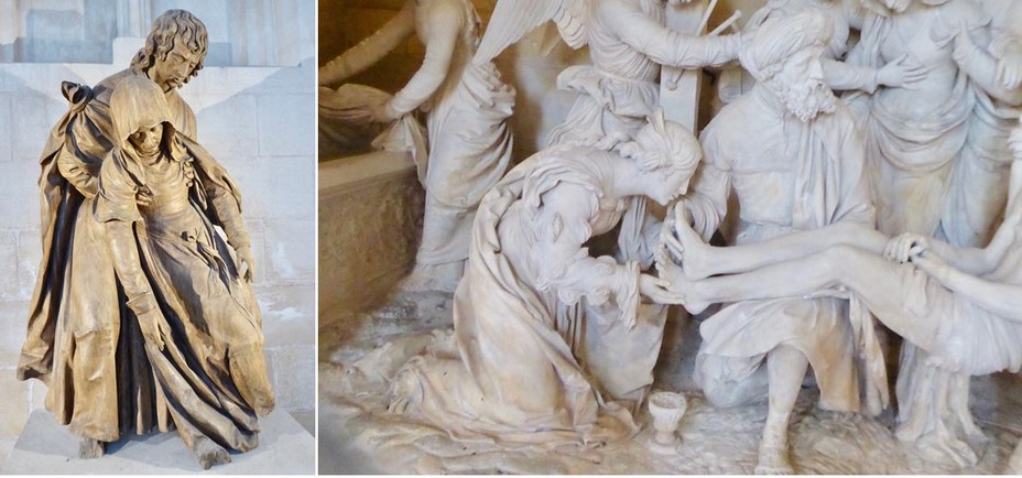 1/  St Mihiel Pamoison de la Vierge de Ligier Richier dans l'église abbatiale gothique @ C.Gary . 2/  St Mihiel Eglise Saint Etienne La Mise au tombeau de Ligier Richier La mise au tombeau @ C.Gary 1/  St Mihiel Pamoison de la Vierge de Ligier Richier dans l'église abbatiale gothique @ C.Gary . 2/  St Mihiel Eglise Saint Etienne La Mise au tombeau de Ligier Richier La mise au tombeau @ C.Gary