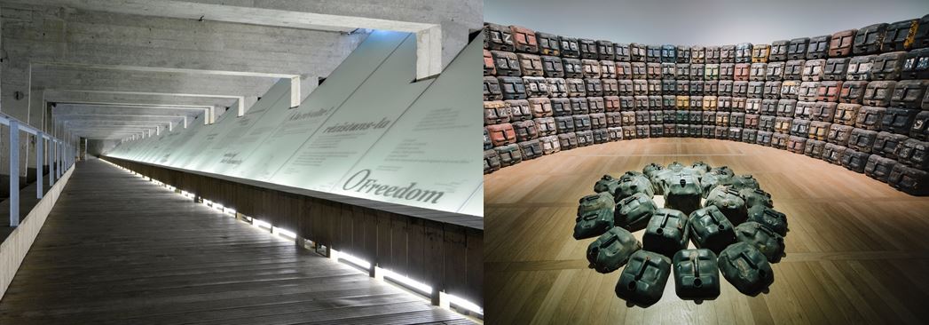 Le Mémorial de l abolition de l esclavage. Nantes © Jean-Dominique Billaud - Nautilus LVAN et Expression(s) décoloniale(s) #2 _ Romuald Hazoumè, @ Musée d histoire de Nantes © David Gallard  LVAN Le Mémorial de l abolition de l esclavage. Nantes © Jean-Dominique Billaud - Nautilus LVAN et Expression(s) décoloniale(s) #2 _ Romuald Hazoumè, @ Musée d histoire de Nantes © David Gallard  LVAN