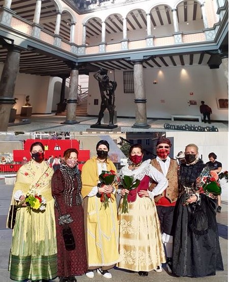 Musée Pablo Gargallo, grand sculpteur espagnol@ C.G. ; 20 000 personnes ont  déposé leurs bouquets à la Vierge du Pilar. Les années précédentes  elles étaient plus de 120 000 @C.Gary