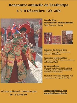 Affiche de l'exposition-vente à l'Anthropo Affiche de l'exposition-vente à l'Anthropo