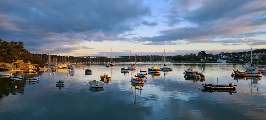 Vue du port de Sainte-Marine (Finistère) @ David Raynal