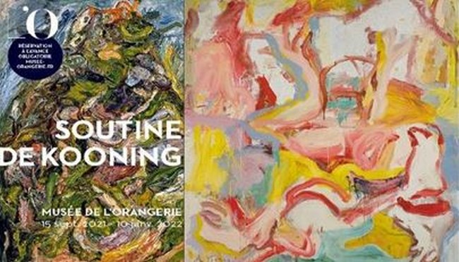 Couverture catalogue de l'exposition SOUTINE et DE KOONING  @ Musée de l'Orangerie