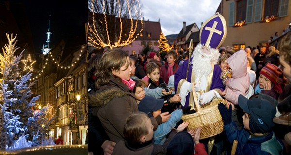 Célébré le 6 décembre, le bon Saint Nicolas est le patron des écoliers. (Crédit photo CRT Alsace). Célébré le 6 décembre, le bon Saint Nicolas est le patron des écoliers. (Crédit photo CRT Alsace).
