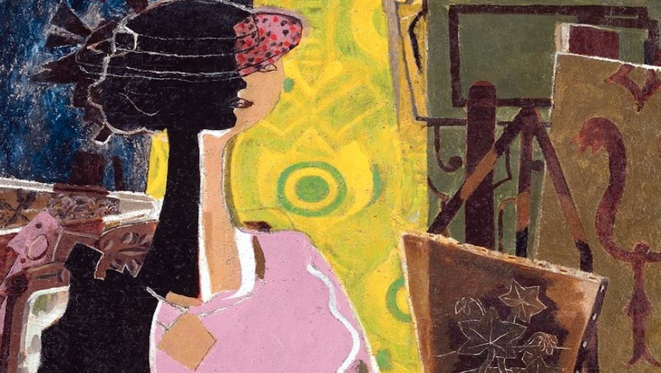 Georges Braque, Femme à la palette, 1936, huile sur toile ; 92,1 x 92,2 cm, Lyon, musée des Beaux-Arts, legs de Jacqueline Delubac, 1997, © Rmn-Grand Palais / René-Gabriel Ojéda / Thierry Le Mage, © Adagp, Paris 2013