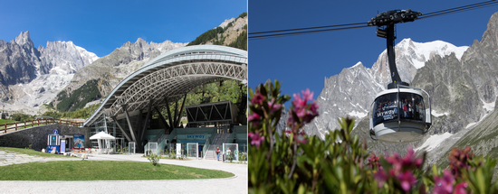 L'entrée du SkyWay Monte Bianco @ Enrico Romanzi et Le Skyway Monte Bianco @Antonio Furingo