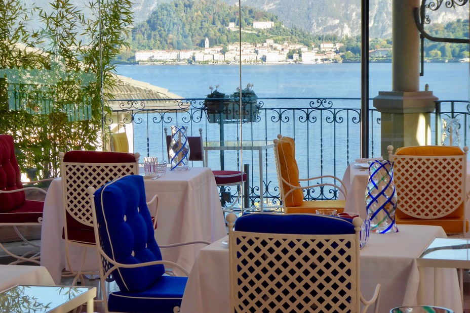 Vue sur le village de Bellagio depuis le restaurant Terrazza Gualtiero Marchesi  @C.Gary