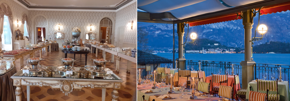 A l'heure du fastueux petit déjeuner@ C.Gary  et  La Terrazza Gualtiero Marchesi@ Grand Hôtel Tremezzo A l'heure du fastueux petit déjeuner@ C.Gary  et  La Terrazza Gualtiero Marchesi@ Grand Hôtel Tremezzo