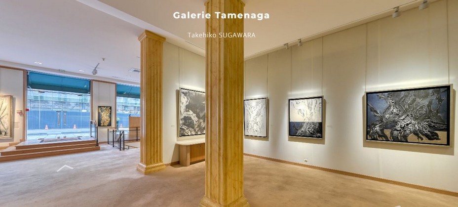 La galerie Taménaga où s'expose le peintre japonais Takehiko Sugawara @ DR