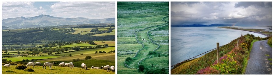 Depuis plus de 20 ans, l'équipe franco-irlandaise d'Alainn Tours met à votre service son expérience acquise lors de nombreux périples sur les routes celtes. Après son succès en Irlande, son développement en Ecosse, Alainn Tours étoffe sa gamme de voyages sur le pays de Galles (Photos Tourisme Ireland).