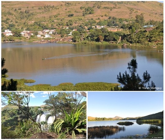 Photo 1 : Sur les bords du Lac Itasy; 2/ Les Chutes de la Lily ; 3/ Le Lac Itasy dès l'aube (Crédit photos Yann Menguy)