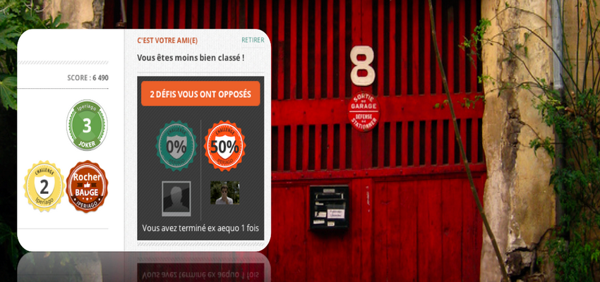 Un chronomètre permet aux utilisateurs d'Iperiago de se lancer, entre eux, des défis : qui pourra débloquer le plus d'étapes en un minimum de temps, et terminer le premier le jeu de piste. L'objectif est bien sûr de s'amuser, mais aussi de réinventer l'exploration des lieux, tout en s'adressant à un public plus jeune, plus familial (Crédit photo www.iperiago.com)