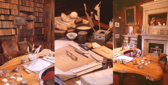 Différentes photos du bureau de Clemenceau.(Crédit S.Ageorges et musée Clemenceau)