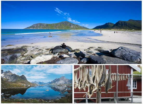 Ces îles septentrionales du nord de l’Europe aux eaux turquoise et cristallines sont réputées pour leur pêche abondante, la beauté de leur paysage naturel et leurs petits villages croquignolets (Crédit photos Tourism Norway)