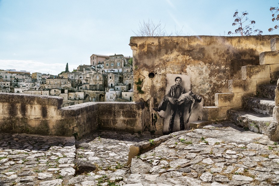 Estampe Se Torno Pasolini Assassine Matera 2015©Ernest Pignon-Ernest  ©Adagp2022 ©FHEL_202