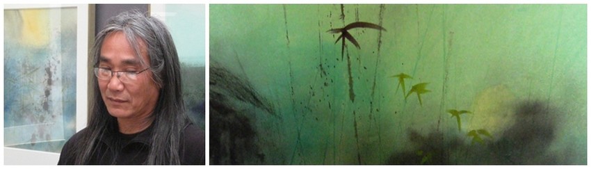 De gauche à droite : Portrait du Peintre-Aquarelliste Eban; Une aquarelle de l'artiste (Crédit photo DR) De gauche à droite : Portrait du Peintre-Aquarelliste Eban; Une aquarelle de l'artiste (Crédit photo DR)