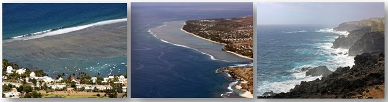 Dans le décor magnifique des paysages de l'ïle de la Réunion, les baleines à bosse,  de juin à fin septembre, offrent sur la côte ouest entre Saint-Denis et Saint-Leu, un spectacle magique pour mettre bas après onze mois de gestation en toute quiétude, dans les eaux clémentes de l’océan Indien.(Crédit photos David Raynal)