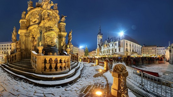 : La fontaine d’Olomouc est un monument national. @ Svacek