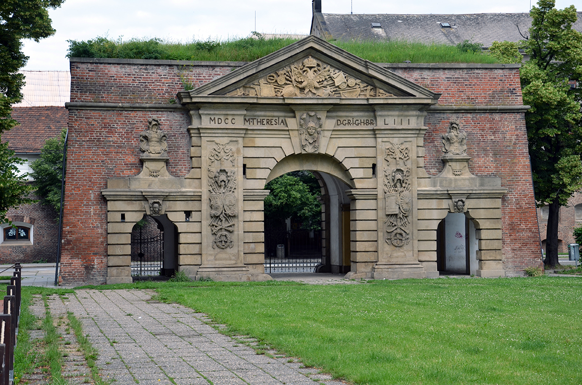 Au parc Bezruč, où a été conservée l’une des portes d’entrée de la ville, dite Juive. @ David Raynal