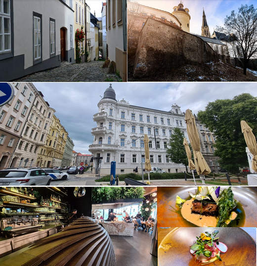 Olomouc dans tous ses états @visitCzechRepublic; Hôtel Theresian @ David Raynal et ENTREE RES TAURANT et quelques plats. @ David Raynal