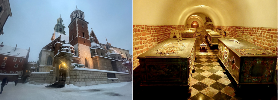 La cathédrale @Monika Kaplon et  Rois et reines dans la crypte de la cathédrale @Catherine Gary