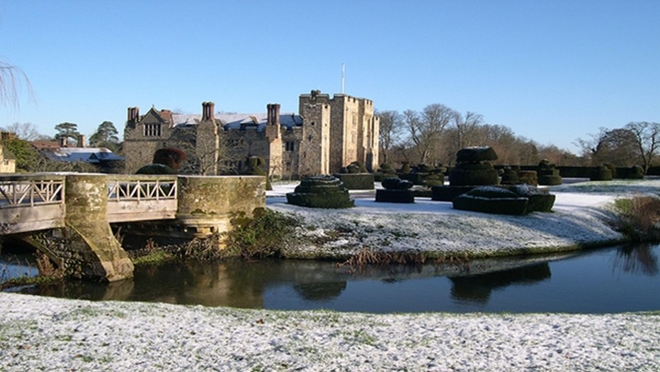 Le magnifique château de Hever Castle en hiver (Crédit photo DR)