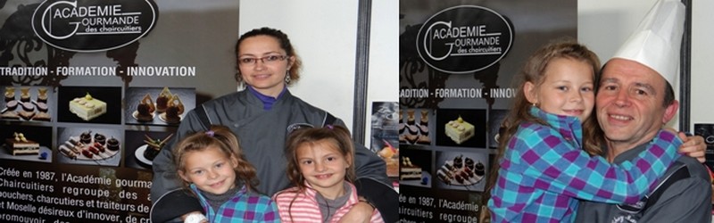 De gauche à droite : ) Marjorie Marlier-Thiébaut de Vandœuvre-lès-Nancy (54) fait figure d’exception au sein de l’académie.; Marcel Marlier (Nancy, 54), père de Marjorie, heureux de présenter l’une de ses petites-filles. (Crédit photos Bertrand Munier) De gauche à droite : ) Marjorie Marlier-Thiébaut de Vandœuvre-lès-Nancy (54) fait figure d’exception au sein de l’académie.; Marcel Marlier (Nancy, 54), père de Marjorie, heureux de présenter l’une de ses petites-filles. (Crédit photos Bertrand Munier)