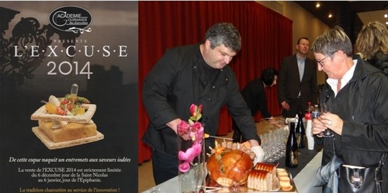 De gauche à droite : ) « L’Excuse 2014 » est en vente auprès des membres de l’académie.; Emmanuel Charton vient d’étoffer les rangs de l’académie.( Crédit photos Bertrand Munier) De gauche à droite : ) « L’Excuse 2014 » est en vente auprès des membres de l’académie.; Emmanuel Charton vient d’étoffer les rangs de l’académie.( Crédit photos Bertrand Munier)