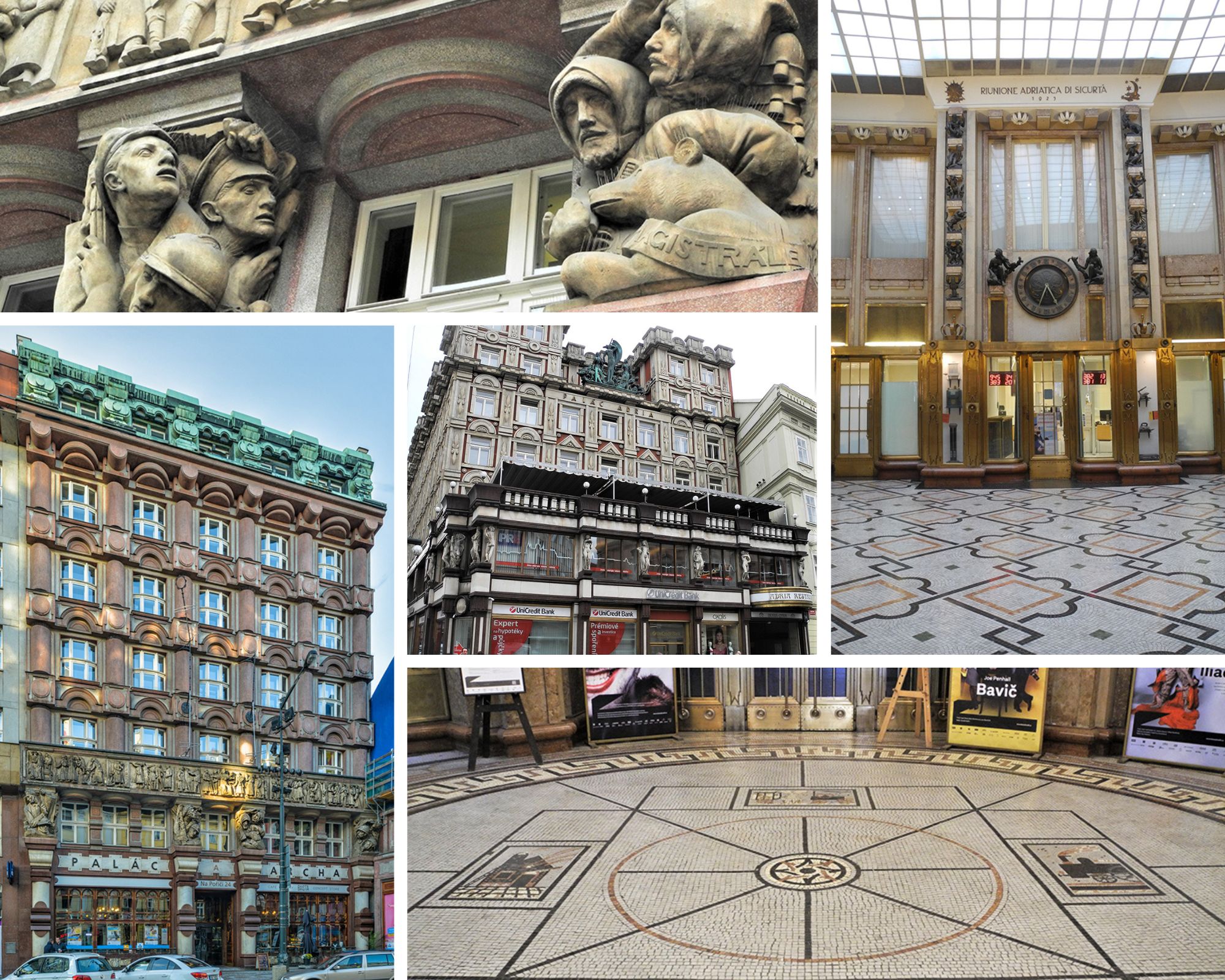 Le Palais Adria, la Legiobanka : deux chefs d’œuvre du rondocubisme, la rareté tchèque @ Prague City Tourism, Claude Vautrin. Le Palais Adria, la Legiobanka : deux chefs d’œuvre du rondocubisme, la rareté tchèque @ Prague City Tourism, Claude Vautrin.