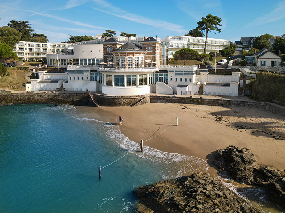 La Thalasso vue de la plage de la Source @Thalasso Pornic