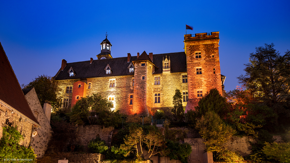 Le château de Montluçon  domine la vieille ville © Sylvain Claire -Ville de Montluçon