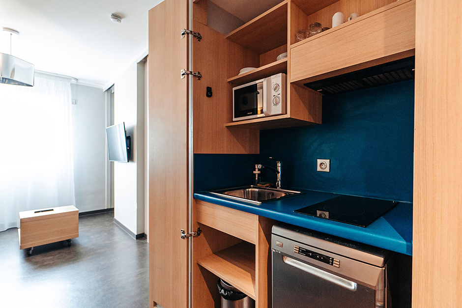 Appart’City Collection propose pour chaque produit de la gamme des appartements prêts à vivre, spacieux, cosy et climatisés, avec cuisine intégrée qui ont tous leur identité propre @ Appart'City