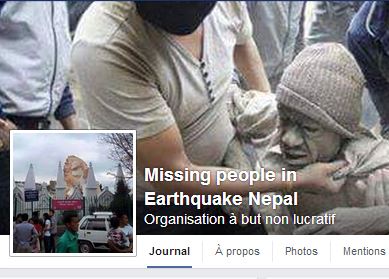 Népal – le Web se mobilise pour retrouver les proches disparus dans le séisme Népal – le Web se mobilise pour retrouver les proches disparus dans le séisme